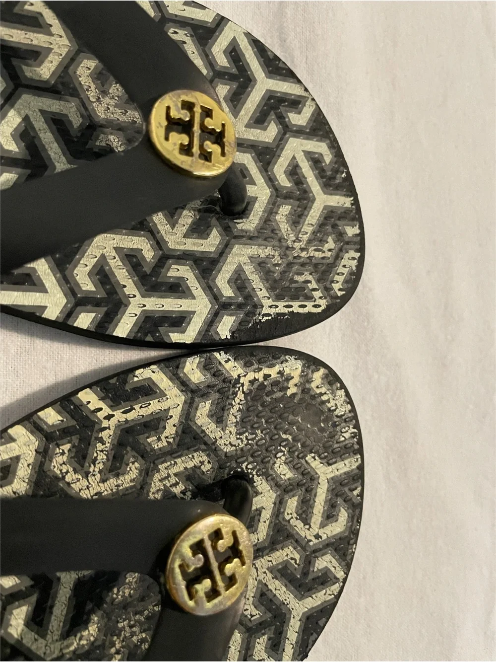 Tory Burch Black Flip Flops Size 7.5